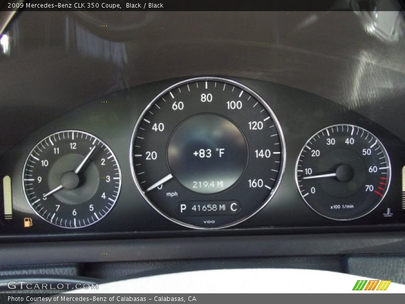 Black / Black 2009 Mercedes-Benz CLK 350 Coupe