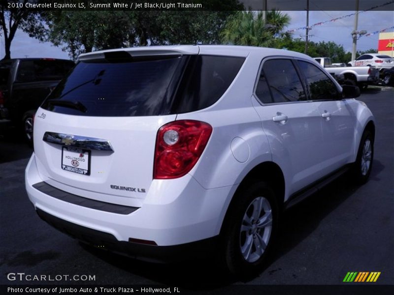 Summit White / Jet Black/Light Titanium 2010 Chevrolet Equinox LS