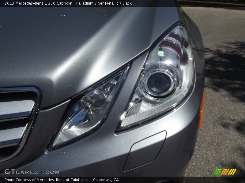 Palladium Silver Metallic / Black 2013 Mercedes-Benz E 350 Cabriolet