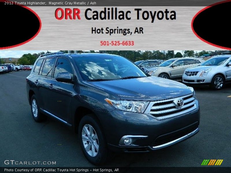 Magnetic Gray Metallic / Ash 2012 Toyota Highlander