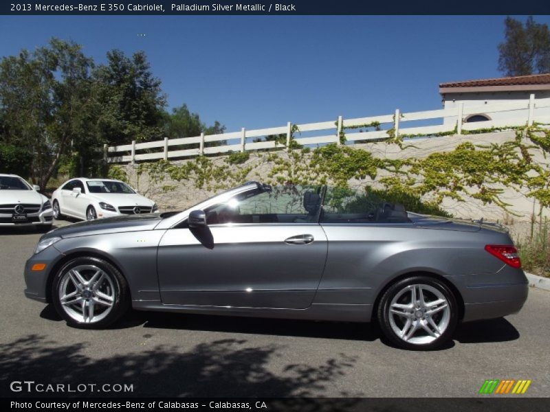 Palladium Silver Metallic / Black 2013 Mercedes-Benz E 350 Cabriolet