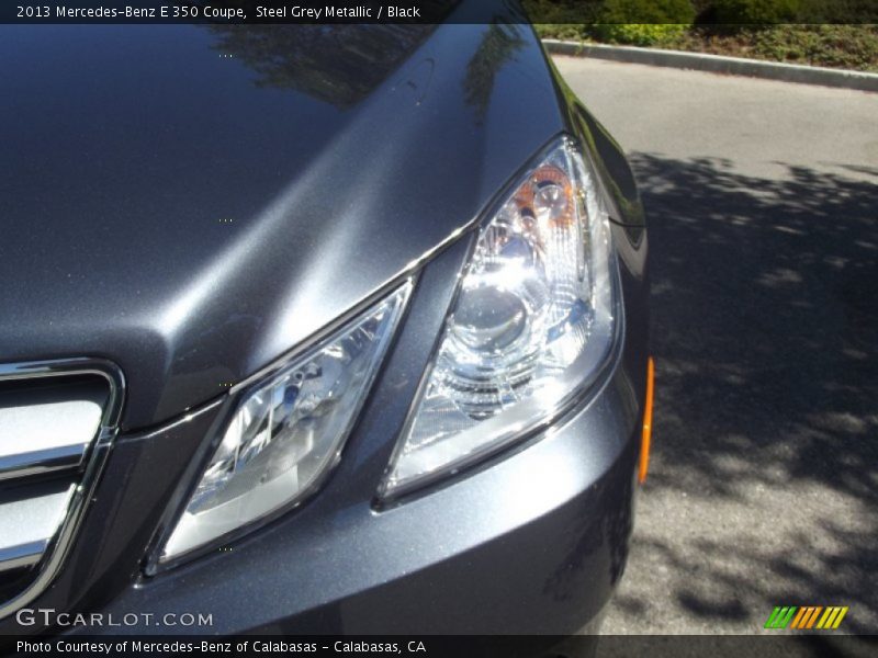 Steel Grey Metallic / Black 2013 Mercedes-Benz E 350 Coupe