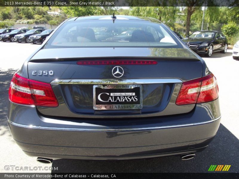 Steel Grey Metallic / Black 2013 Mercedes-Benz E 350 Coupe