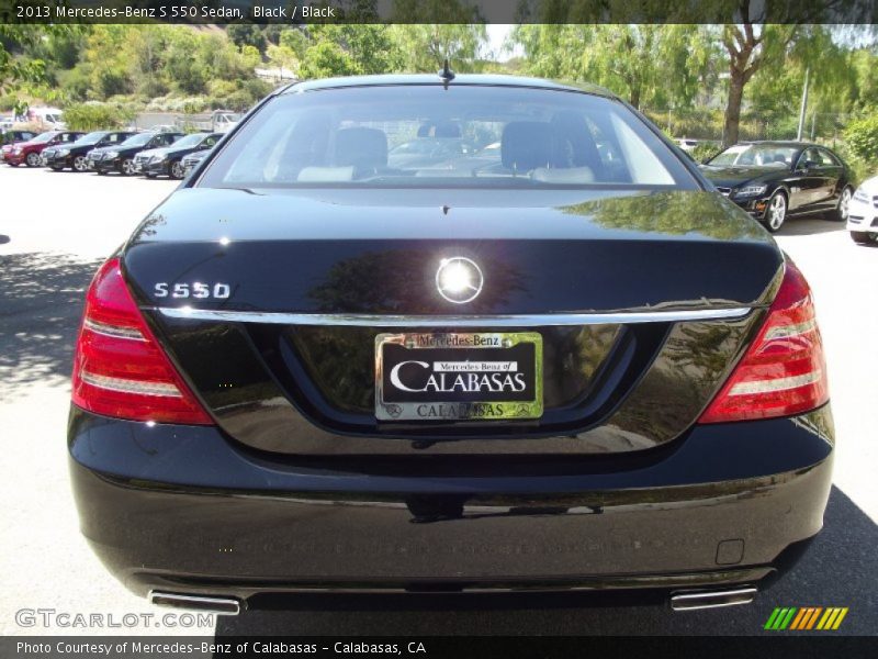 Black / Black 2013 Mercedes-Benz S 550 Sedan