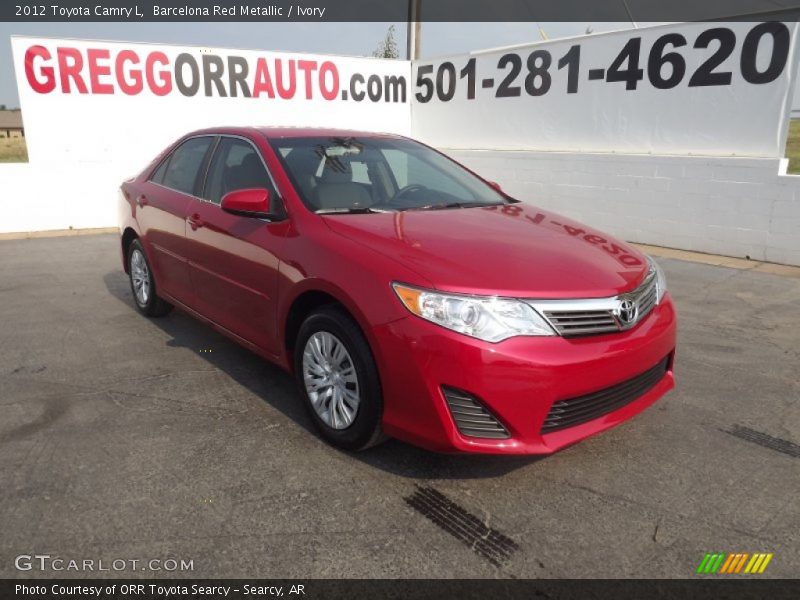 Barcelona Red Metallic / Ivory 2012 Toyota Camry L