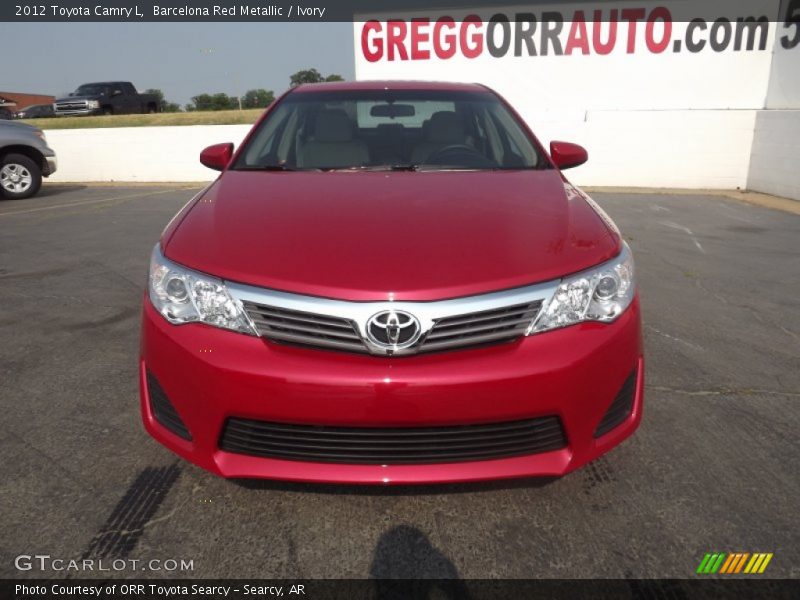 Barcelona Red Metallic / Ivory 2012 Toyota Camry L