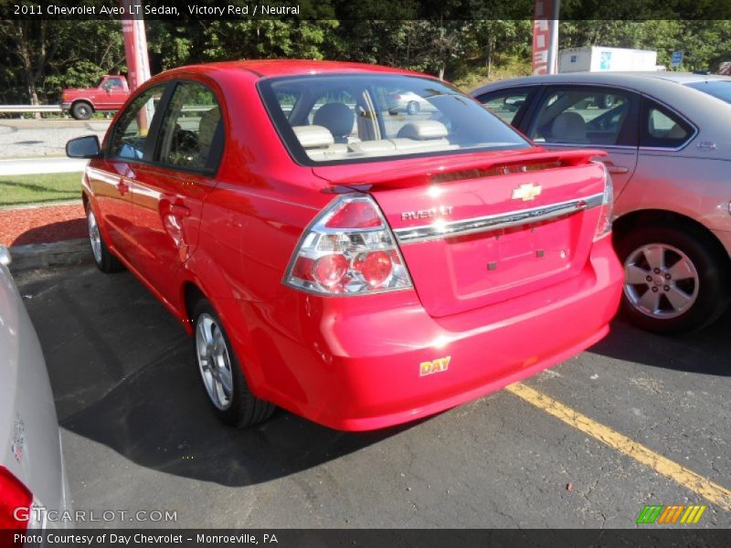 Victory Red / Neutral 2011 Chevrolet Aveo LT Sedan