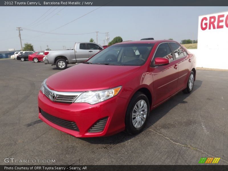 Barcelona Red Metallic / Ivory 2012 Toyota Camry L