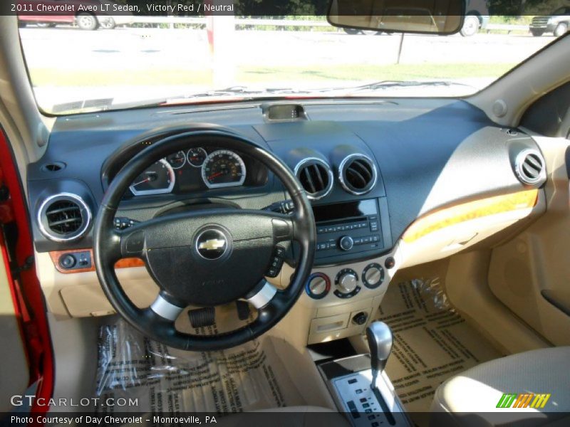 Victory Red / Neutral 2011 Chevrolet Aveo LT Sedan