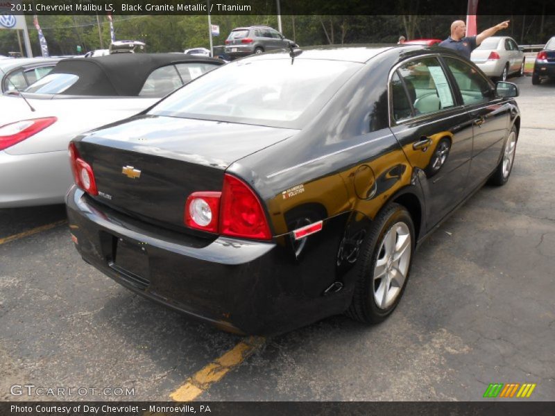 Black Granite Metallic / Titanium 2011 Chevrolet Malibu LS
