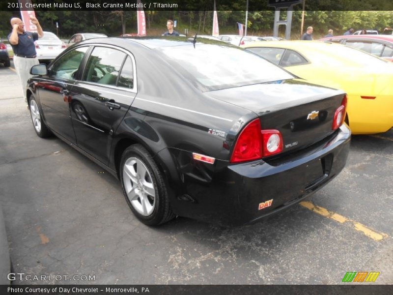 Black Granite Metallic / Titanium 2011 Chevrolet Malibu LS