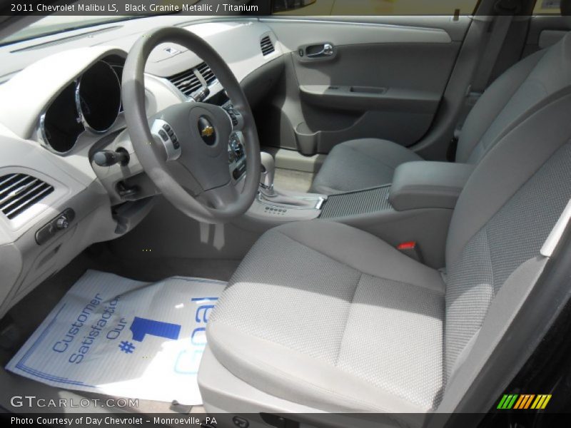 Black Granite Metallic / Titanium 2011 Chevrolet Malibu LS