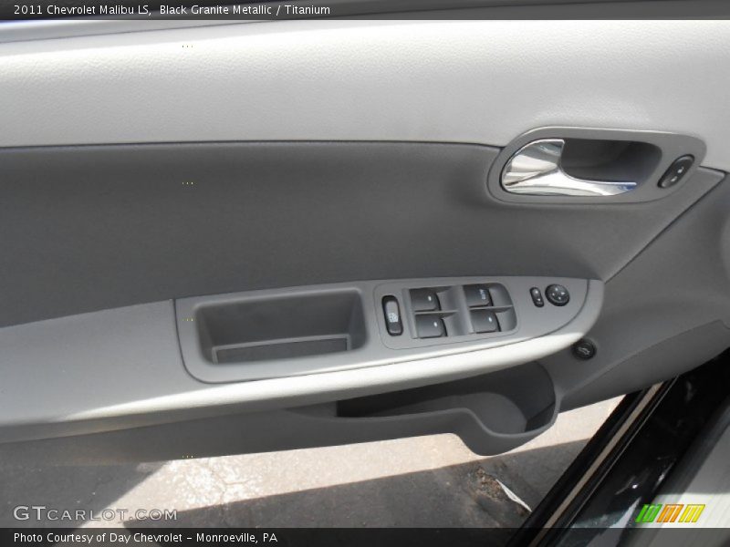 Black Granite Metallic / Titanium 2011 Chevrolet Malibu LS
