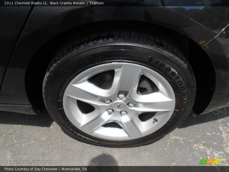 Black Granite Metallic / Titanium 2011 Chevrolet Malibu LS