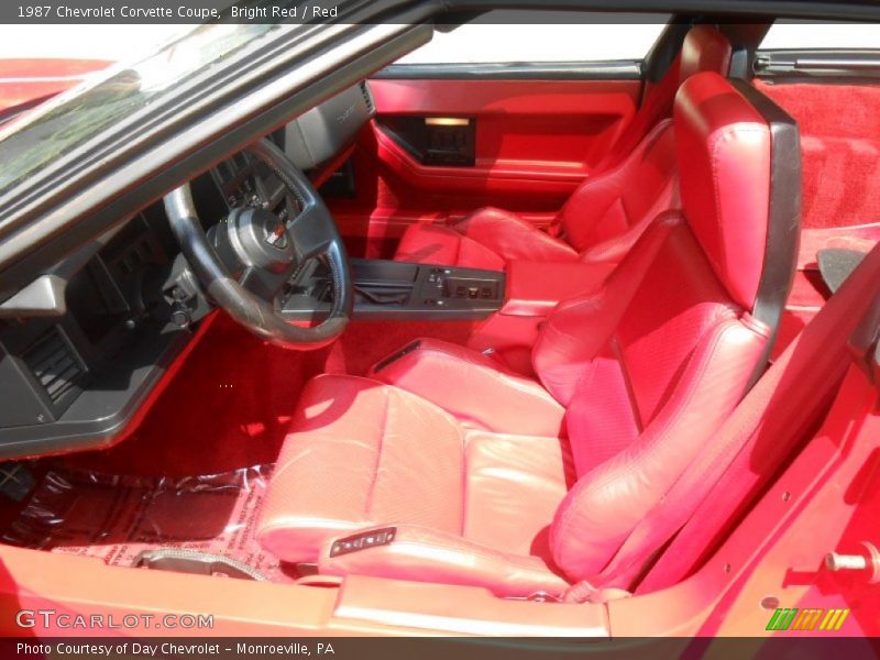 Front Seat of 1987 Corvette Coupe