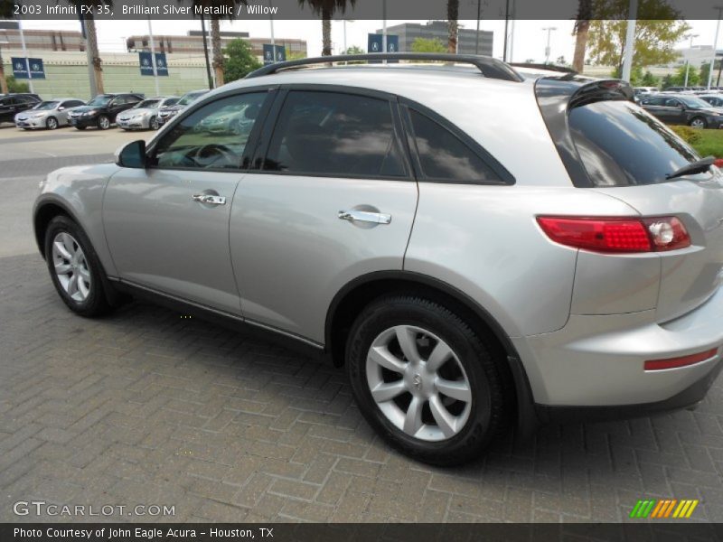 Brilliant Silver Metallic / Willow 2003 Infiniti FX 35