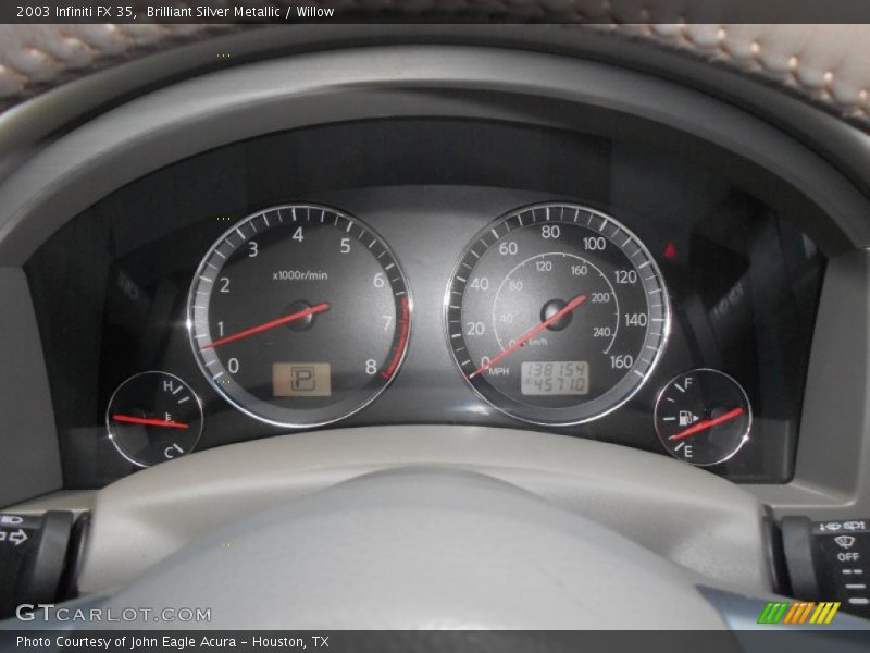 Brilliant Silver Metallic / Willow 2003 Infiniti FX 35