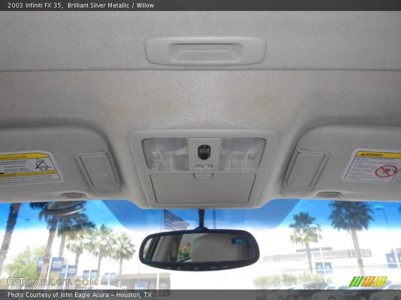 Brilliant Silver Metallic / Willow 2003 Infiniti FX 35