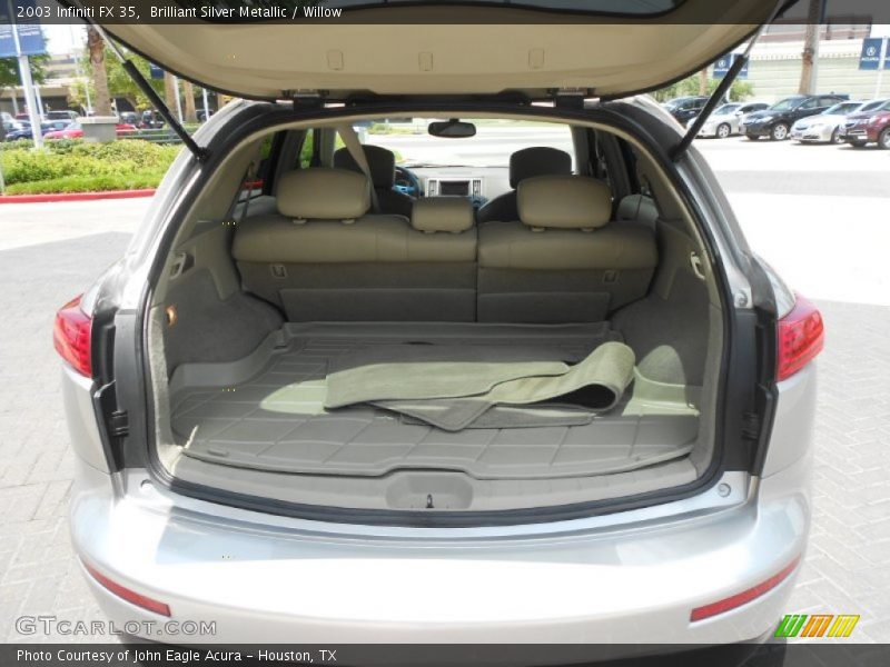 Brilliant Silver Metallic / Willow 2003 Infiniti FX 35