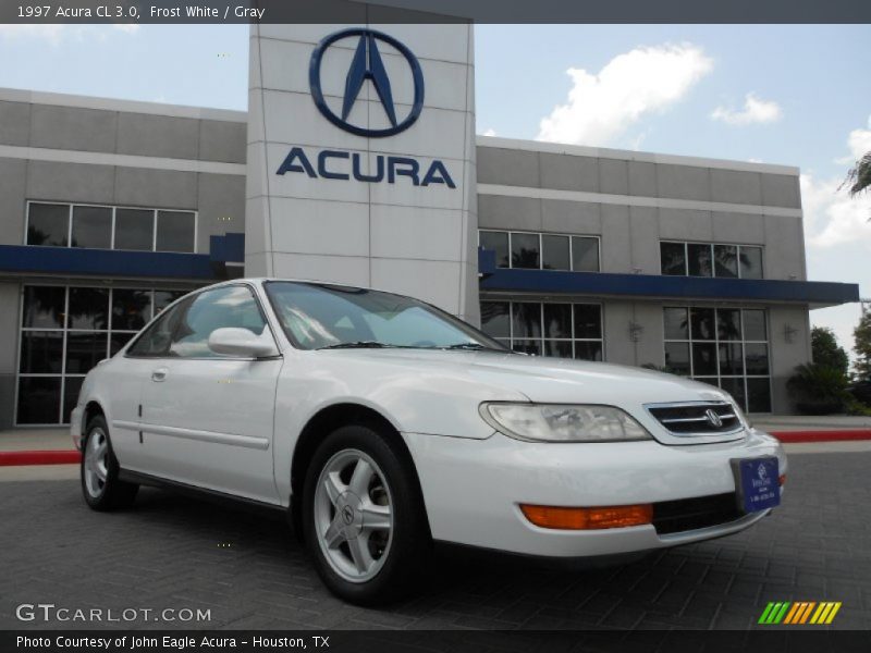 Frost White / Gray 1997 Acura CL 3.0