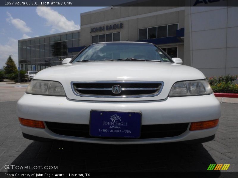 Frost White / Gray 1997 Acura CL 3.0