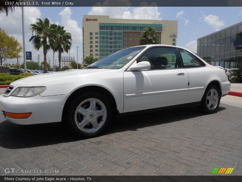 Frost White / Gray 1997 Acura CL 3.0