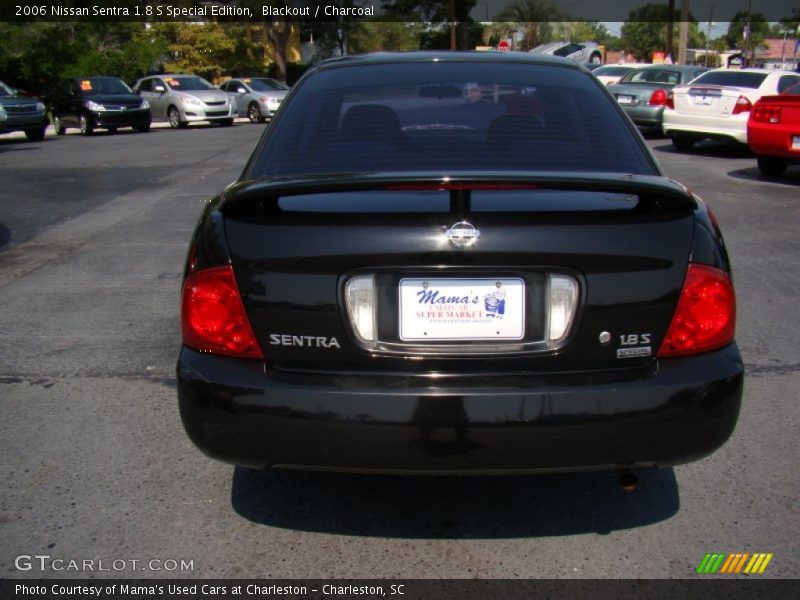 Blackout / Charcoal 2006 Nissan Sentra 1.8 S Special Edition