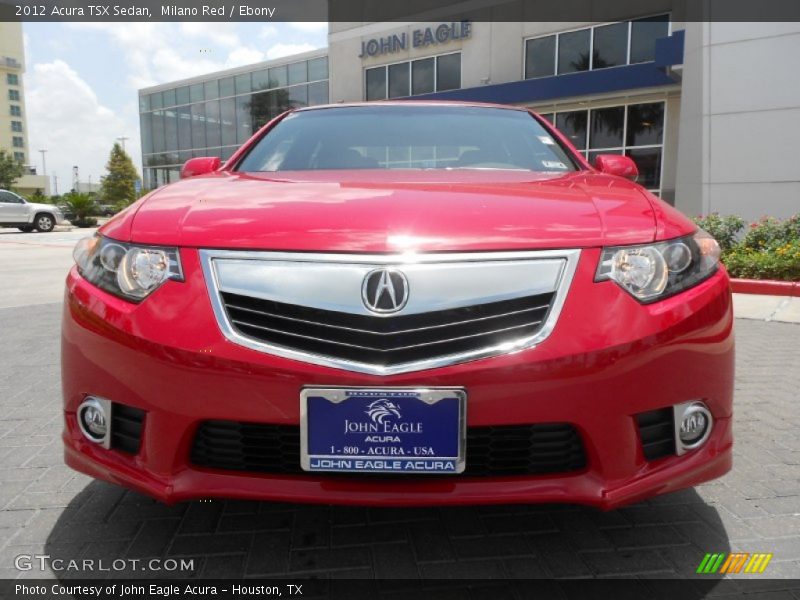 Milano Red / Ebony 2012 Acura TSX Sedan