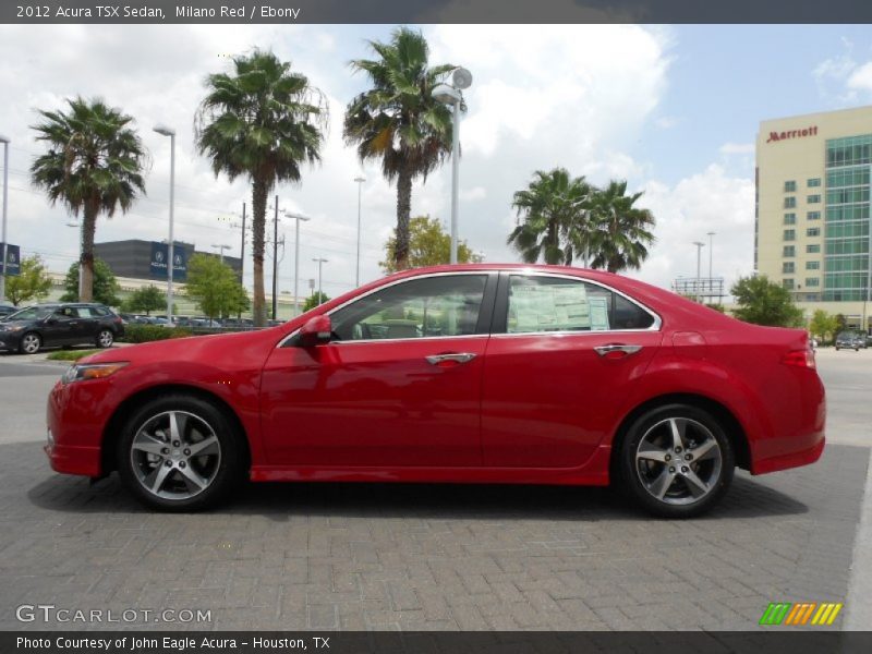 Milano Red / Ebony 2012 Acura TSX Sedan