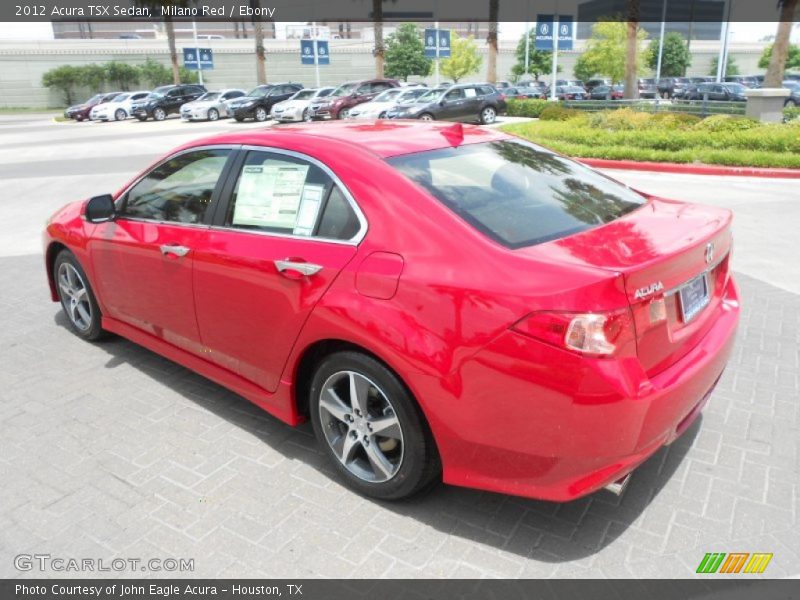 Milano Red / Ebony 2012 Acura TSX Sedan