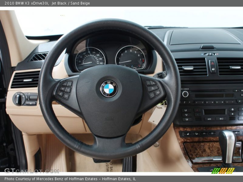 Jet Black / Sand Beige 2010 BMW X3 xDrive30i