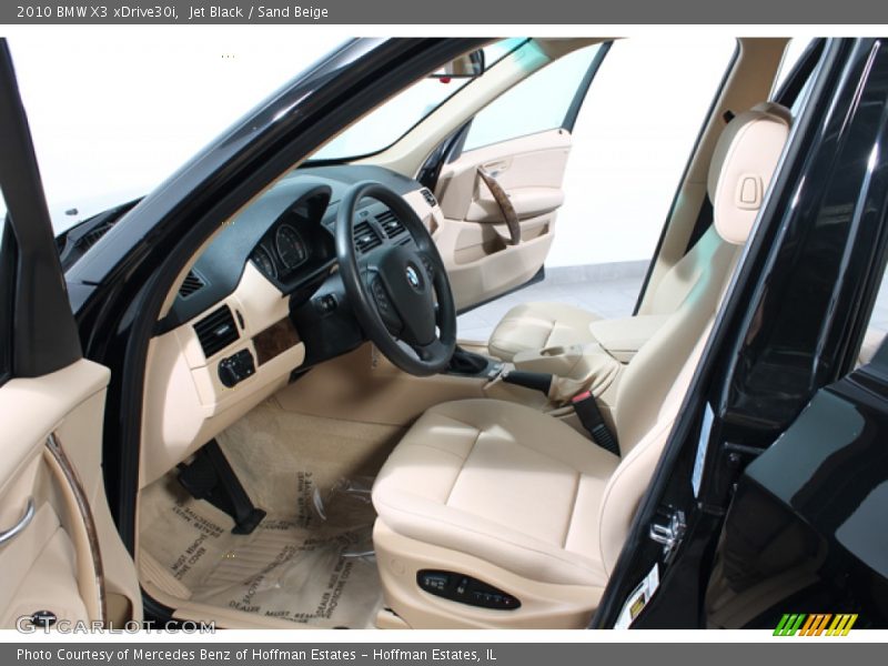 Jet Black / Sand Beige 2010 BMW X3 xDrive30i
