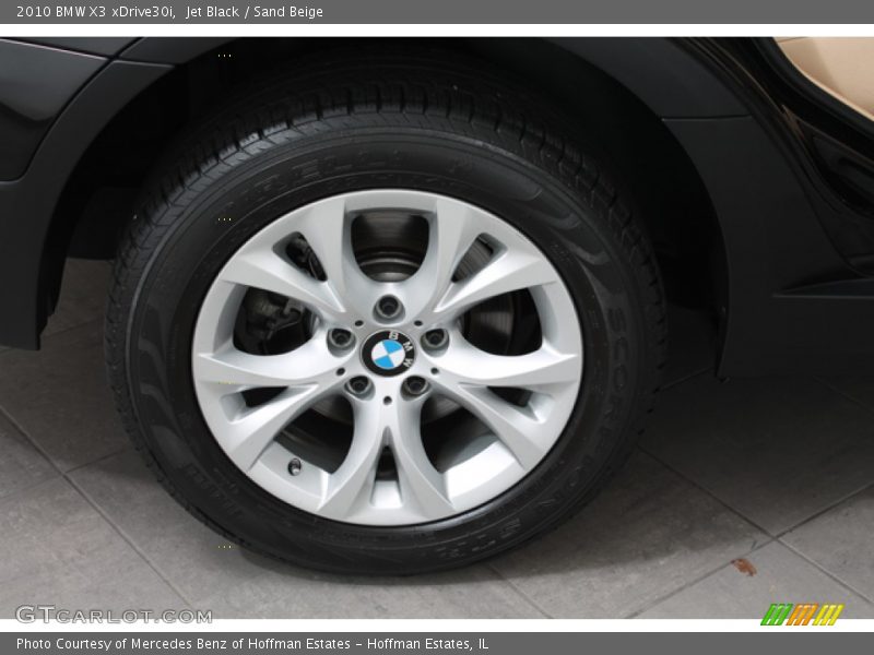 Jet Black / Sand Beige 2010 BMW X3 xDrive30i