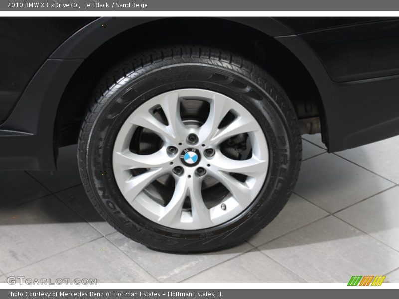 Jet Black / Sand Beige 2010 BMW X3 xDrive30i