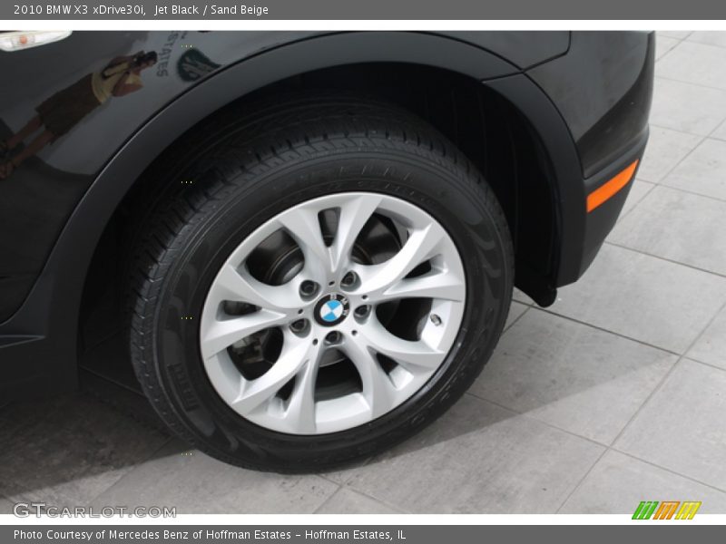 Jet Black / Sand Beige 2010 BMW X3 xDrive30i