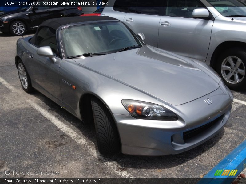 Silverstone Metallic / Black 2004 Honda S2000 Roadster