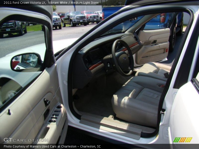 Vibrant White / Medium Light Stone 2011 Ford Crown Victoria LX