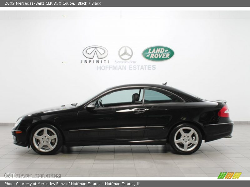 Black / Black 2009 Mercedes-Benz CLK 350 Coupe