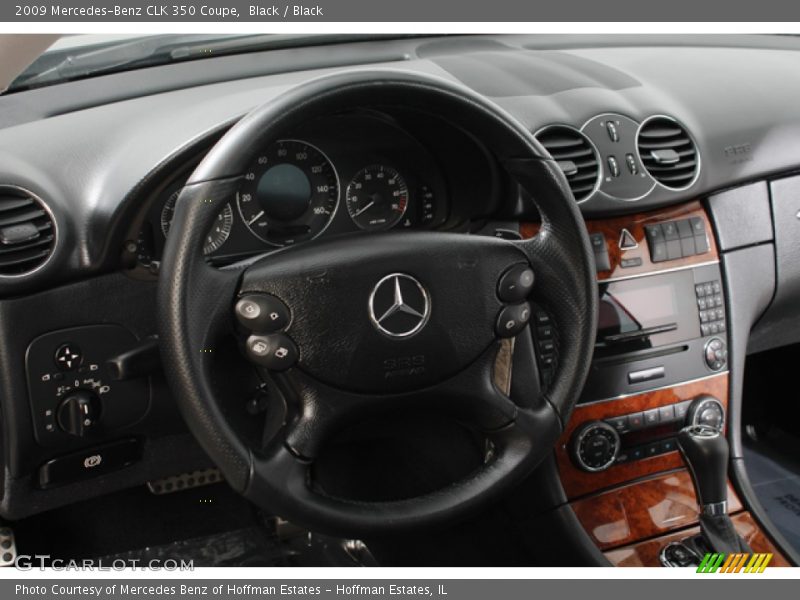 Black / Black 2009 Mercedes-Benz CLK 350 Coupe
