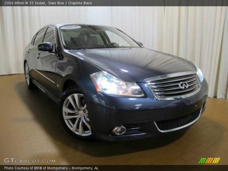 Slate Blue / Graphite Black 2009 Infiniti M 35 Sedan