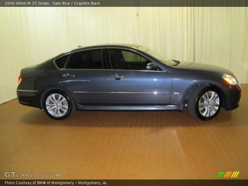 Slate Blue / Graphite Black 2009 Infiniti M 35 Sedan