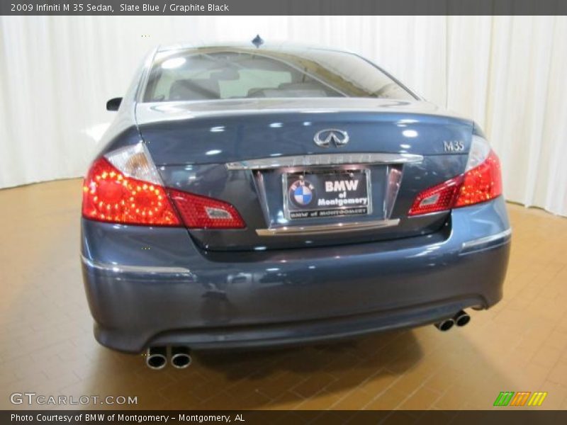 Slate Blue / Graphite Black 2009 Infiniti M 35 Sedan
