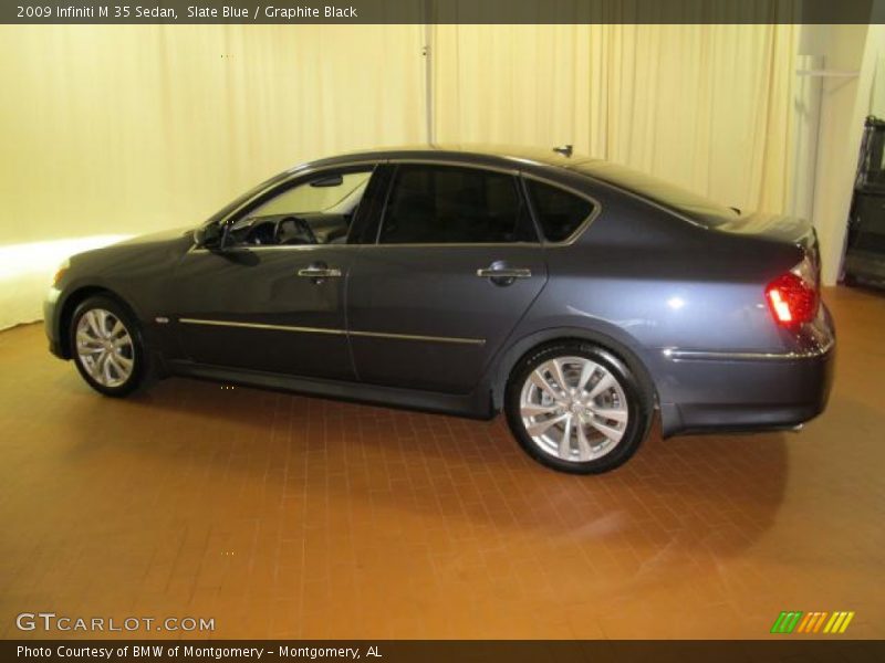 Slate Blue / Graphite Black 2009 Infiniti M 35 Sedan