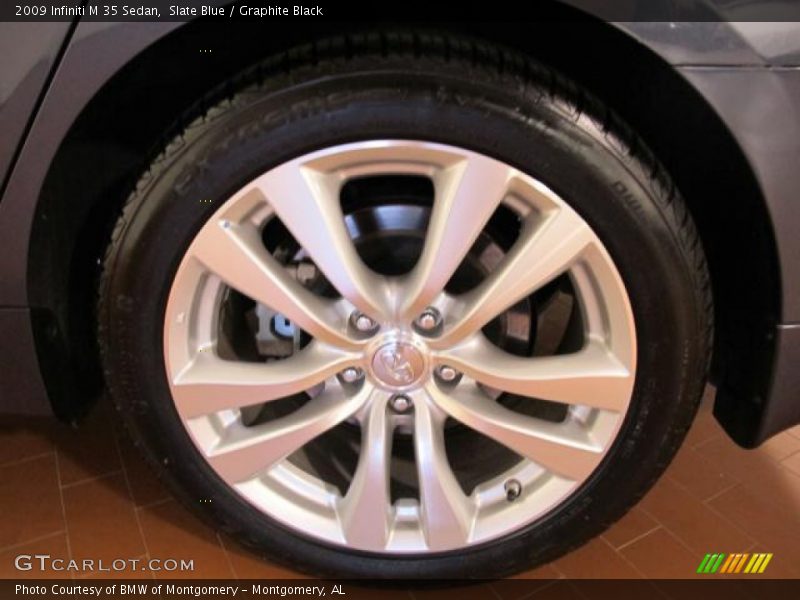 Slate Blue / Graphite Black 2009 Infiniti M 35 Sedan