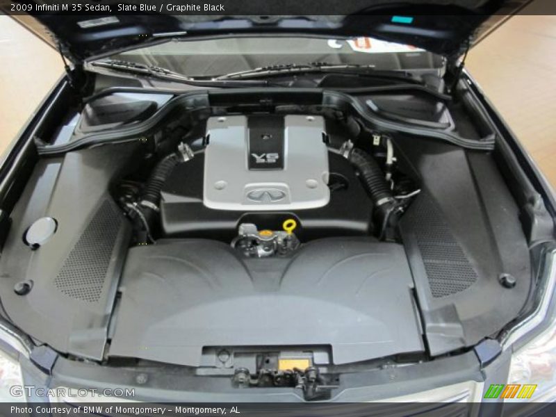Slate Blue / Graphite Black 2009 Infiniti M 35 Sedan