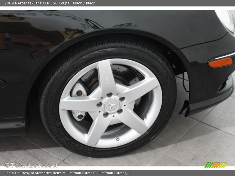 Black / Black 2009 Mercedes-Benz CLK 350 Coupe