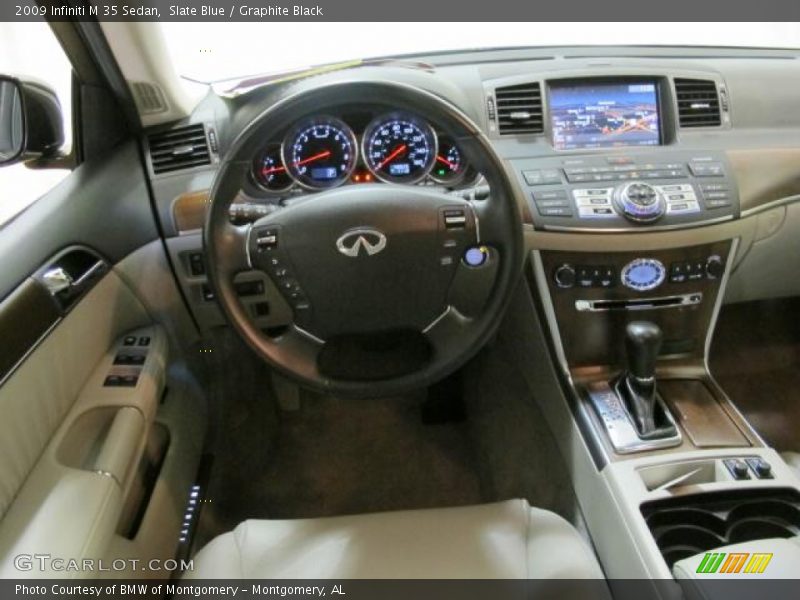 Slate Blue / Graphite Black 2009 Infiniti M 35 Sedan