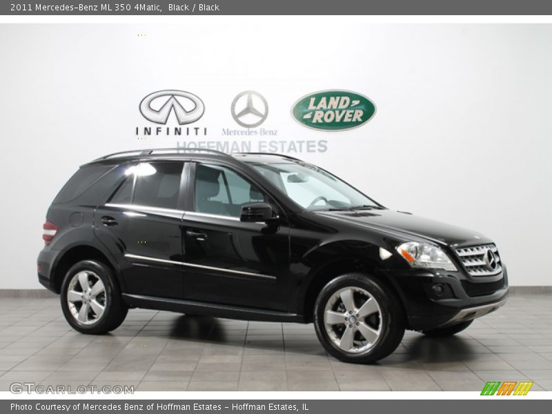 Black / Black 2011 Mercedes-Benz ML 350 4Matic