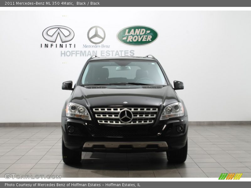 Black / Black 2011 Mercedes-Benz ML 350 4Matic