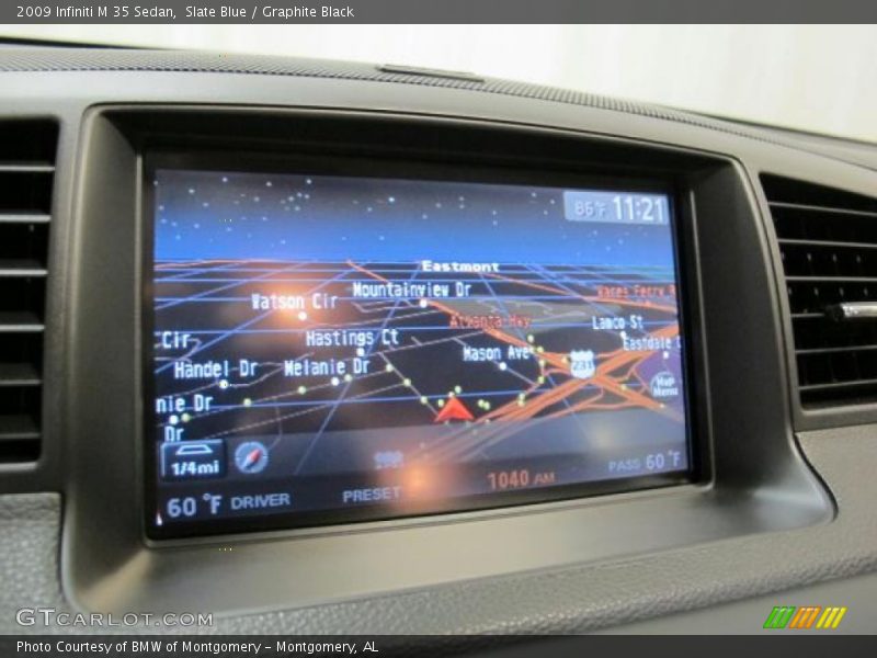 Slate Blue / Graphite Black 2009 Infiniti M 35 Sedan